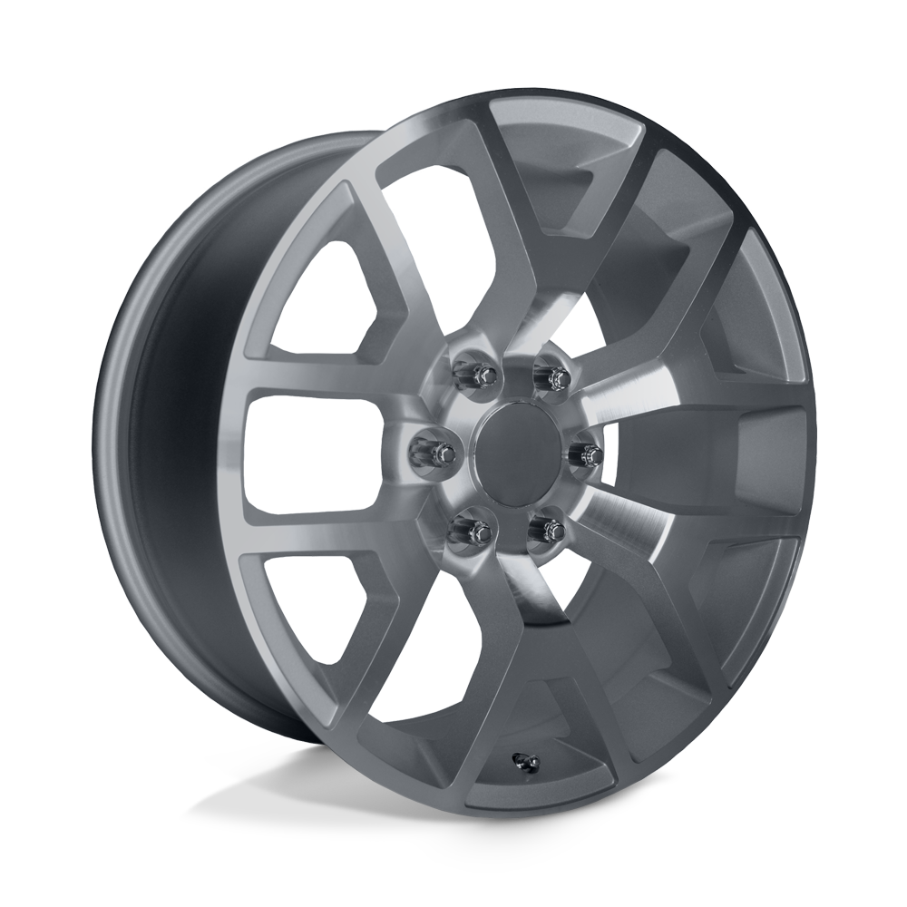 Performance Replicas PR169 20X9 SILVER WITH MACHINED SPOKES 6X5.5 - 169S-295827