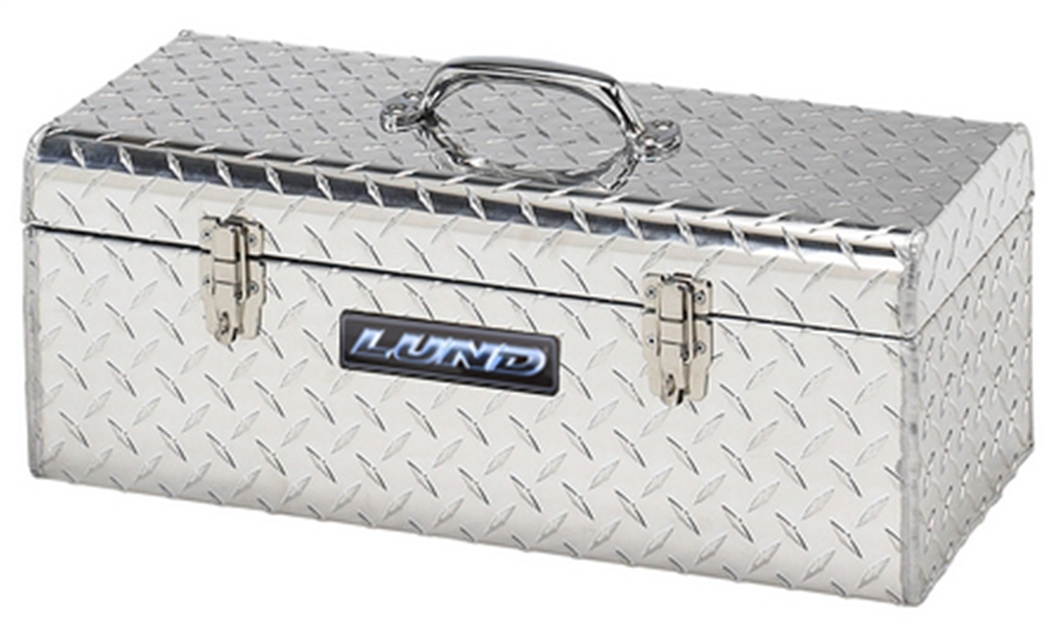 Lund 5124T 24-Inch Handheld Tool Box, Brite Aluminum-5124T