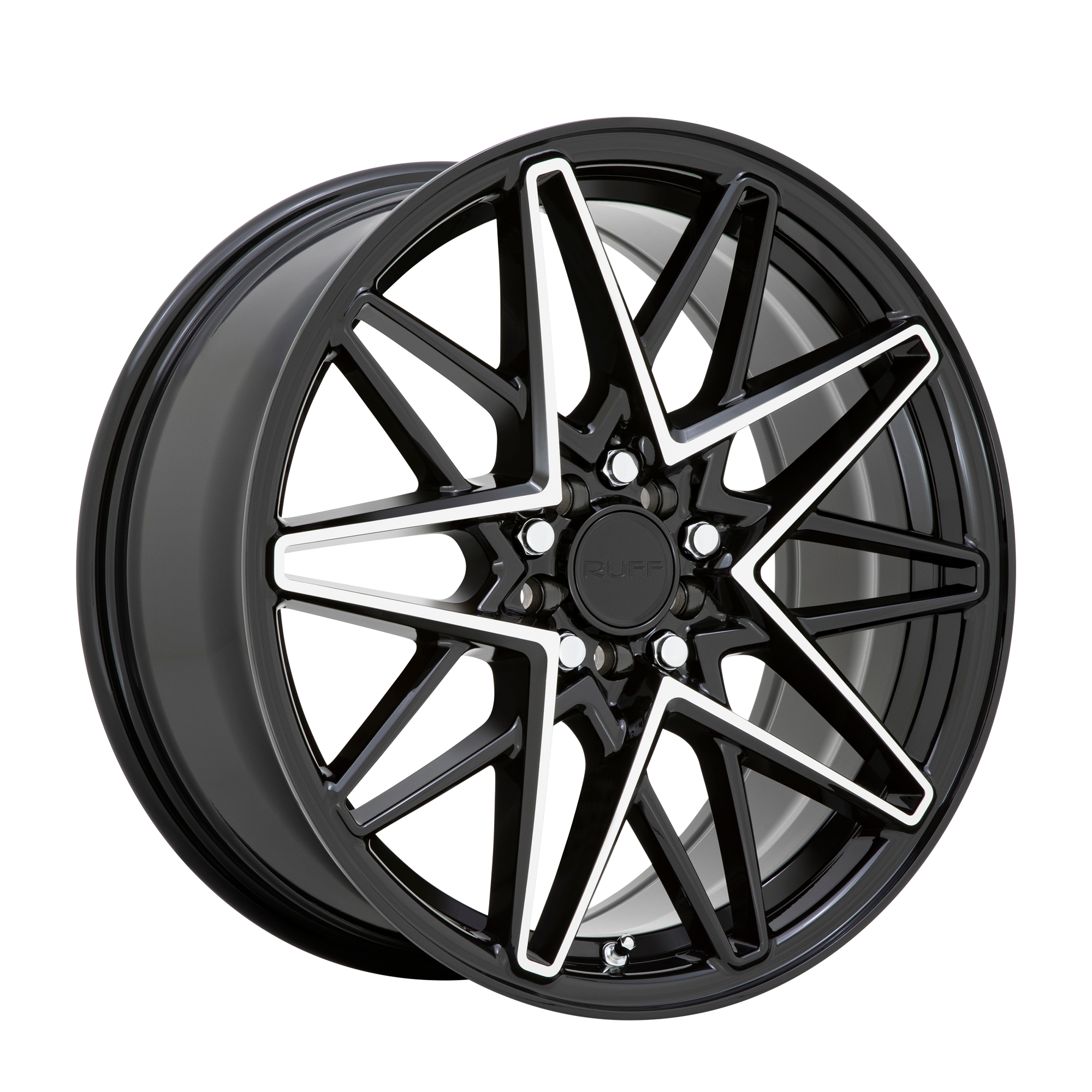 Ruff CLUTCH 18X8 GLOSS BLACK W/ MACHINED FACE 5X112/120 - 1880RDC385D20B76 Ruff CLUTCH 18X8 GLOSS BLACK W/ MACHINED FACE 5X112/120 - 1880RDC385D20B76