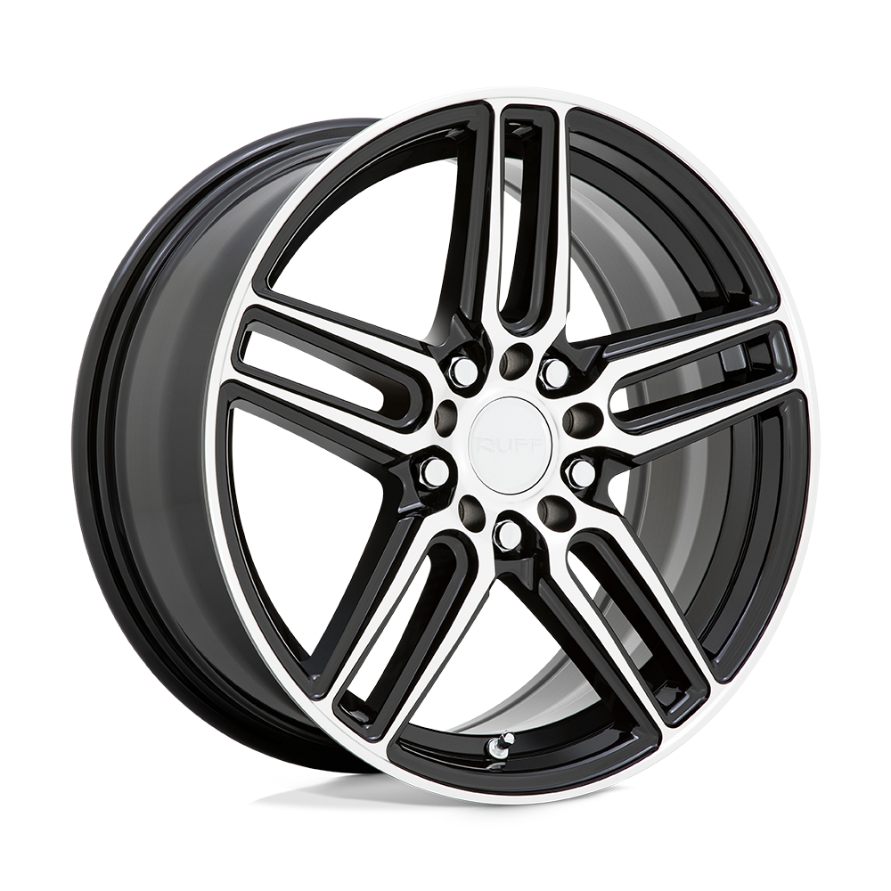 Ruff NITRO 18X8 GLOSS BLACK W/ MACHINED FACE 5X100/4.5 - 1880RDN385D04F72