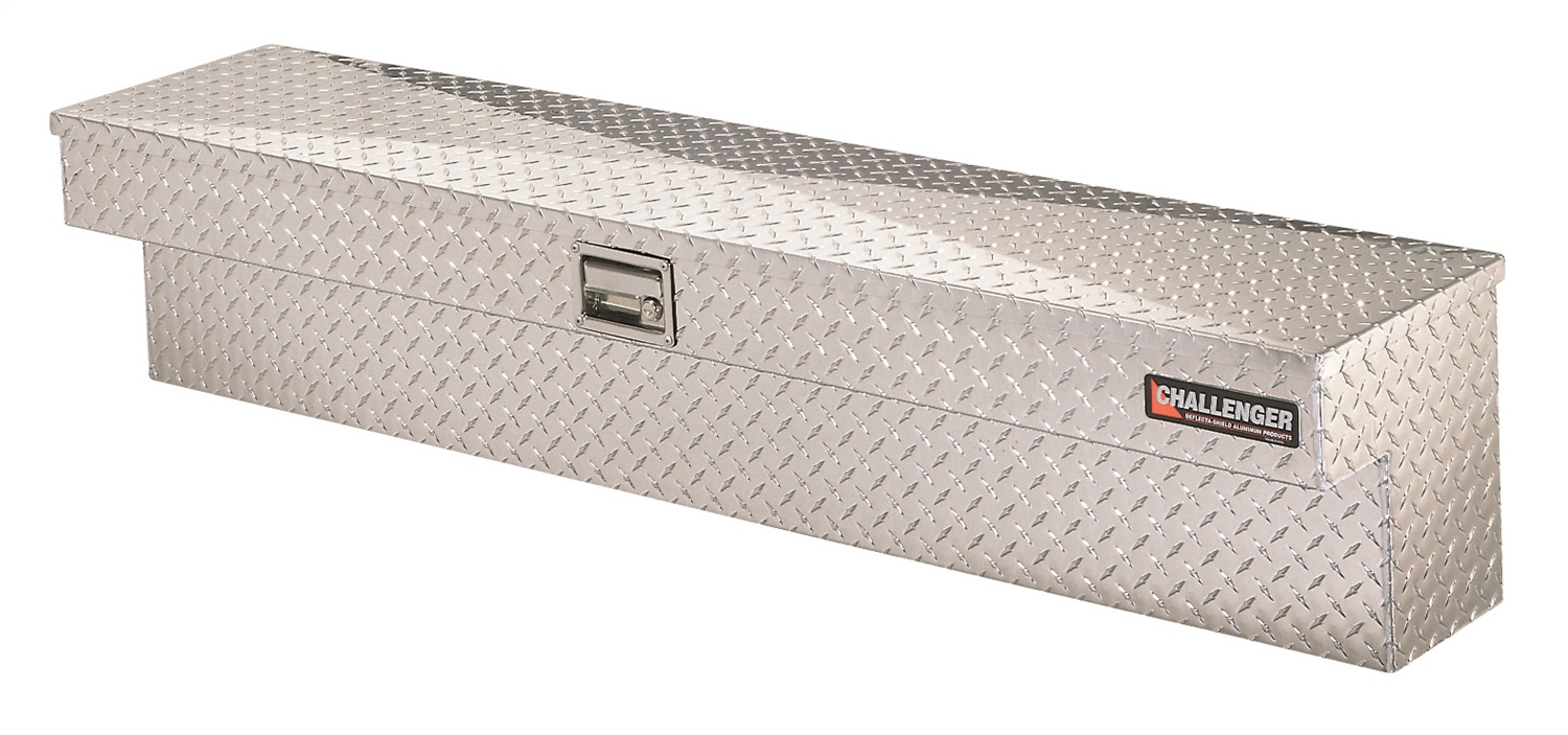 Lund 5772 Challenger Sidemount Storage Box, 72.25-Inch, Brite Aluminum-5772
