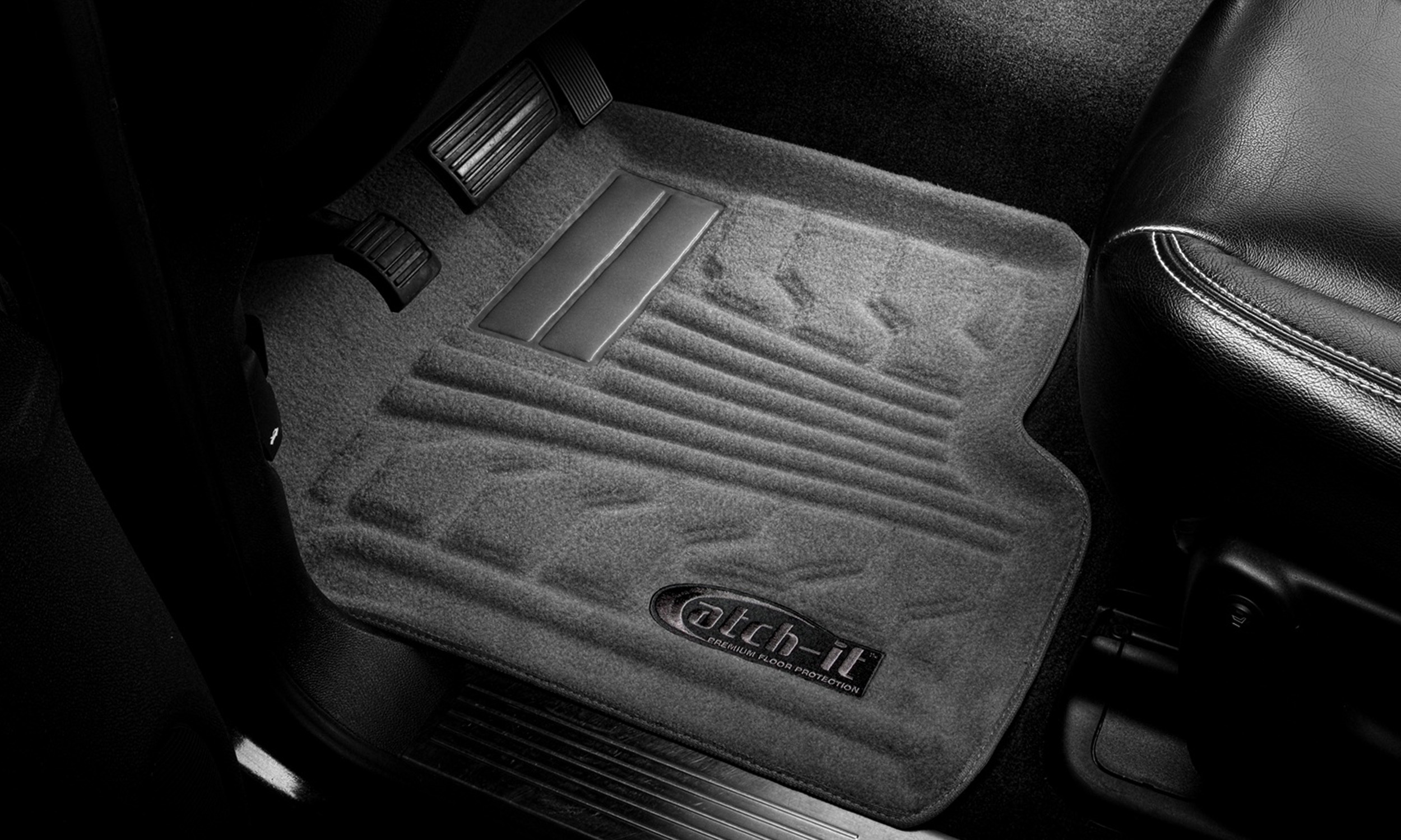 Lund 583004-G Catch-It Carpet Floor Mat - Front, Grey-583004-G