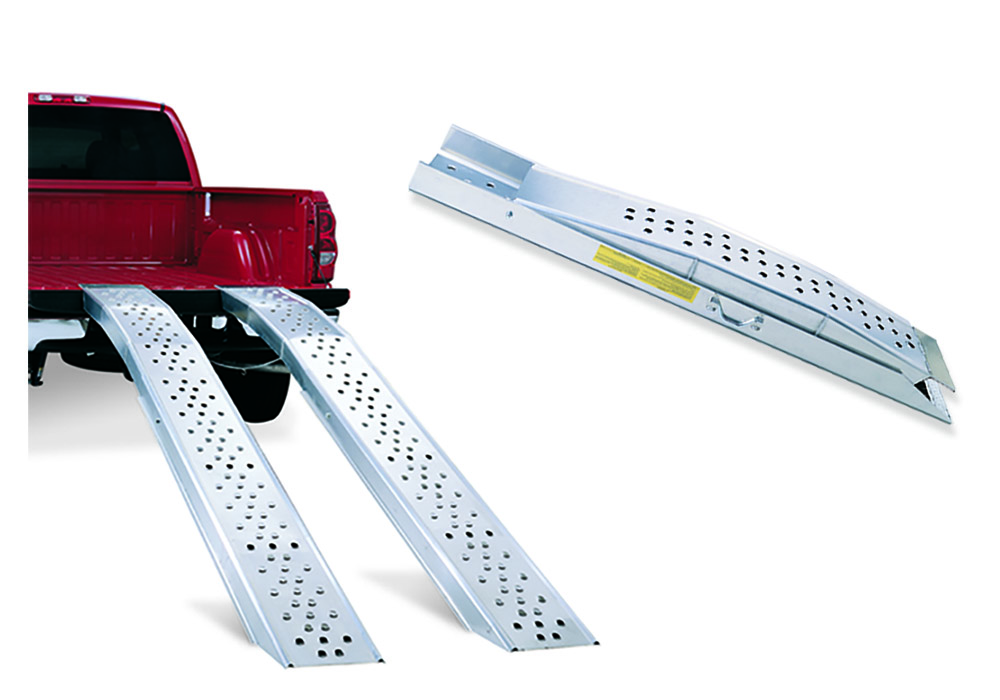 Lund 602013 Arched Folding 118 Inch Aluminum Loading Ramp, 750-Pound Capacity-602013