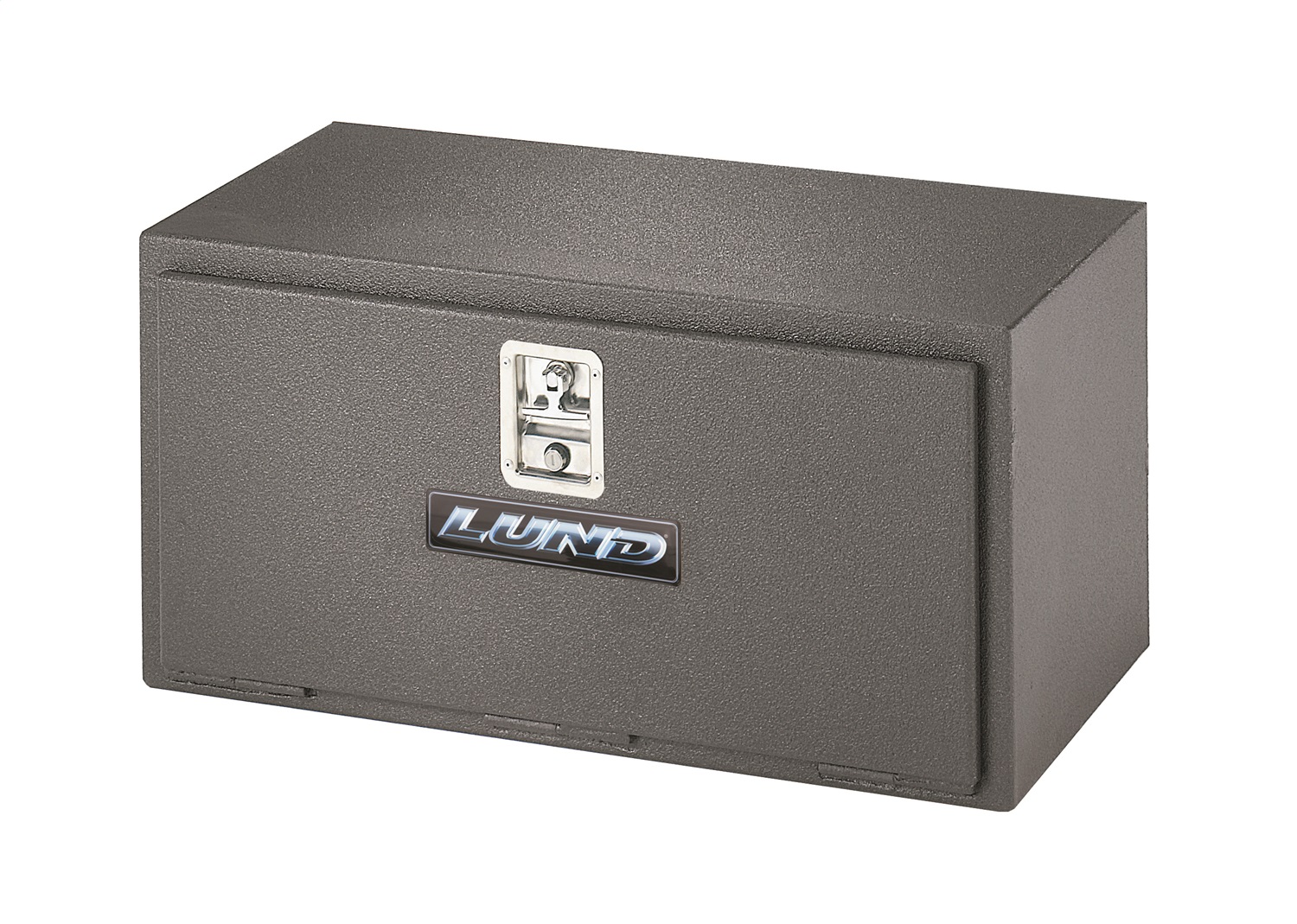Lund 6235RH Rhino Lined 21-Inch Trailer Tongue Box Steel, Black Aluminum-6235RH