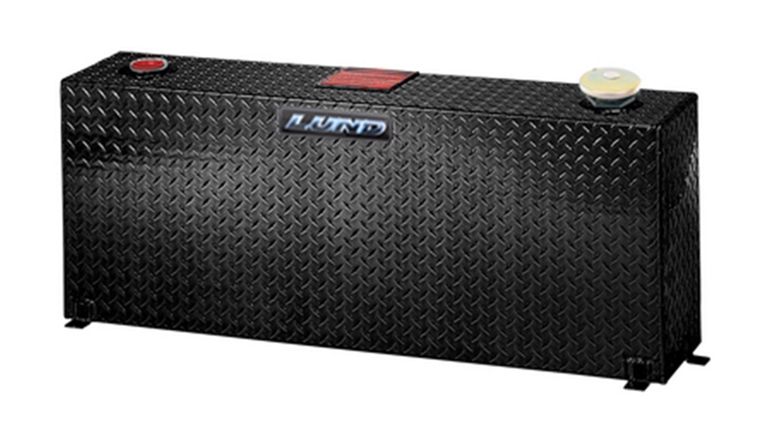Lund 73110 Full Size L-Shape Storage Tank, Black Aluminum-73110