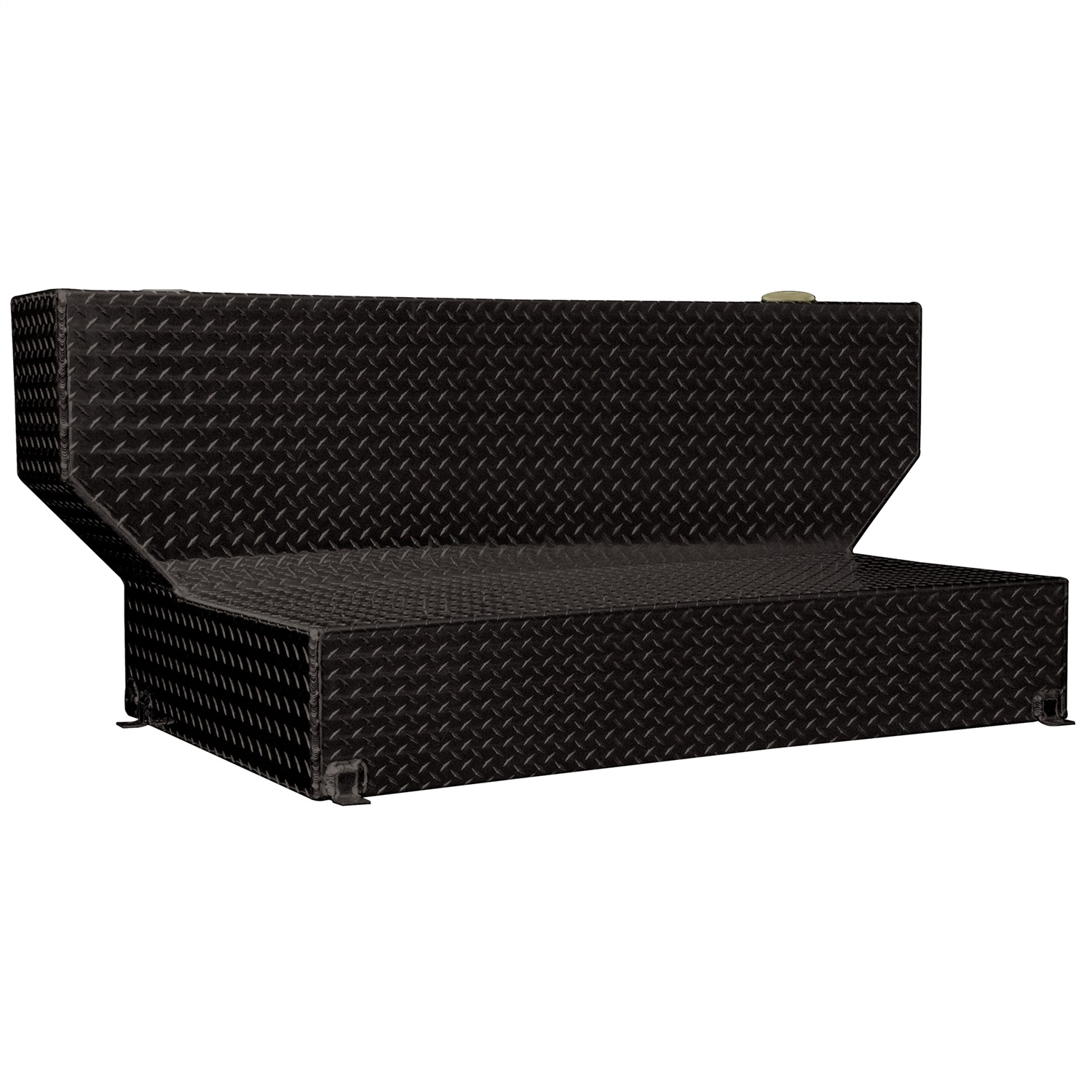 Lund 73212 101 Gallon L-Shaped Storage Tank, Black Aluminum-73212