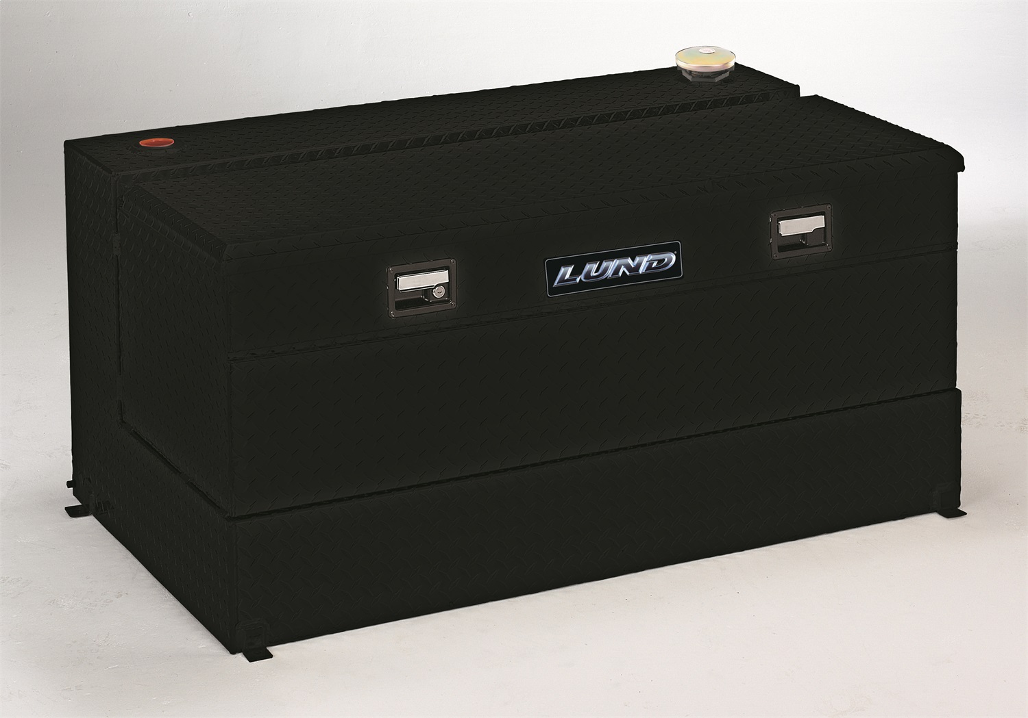 Lund 73256 92 Gallon L-Shaped 56-Inch Box Combo, Black Aluminum-73256