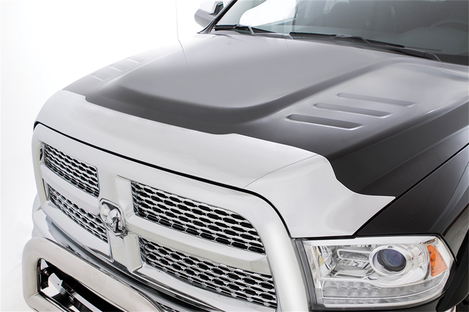 Lund 738085 Hood Defender Chrome Hood Shield for 2015-2018 GMC Sierra 2500 HD, 3500 HD (Excludes Induction Hood)-738085