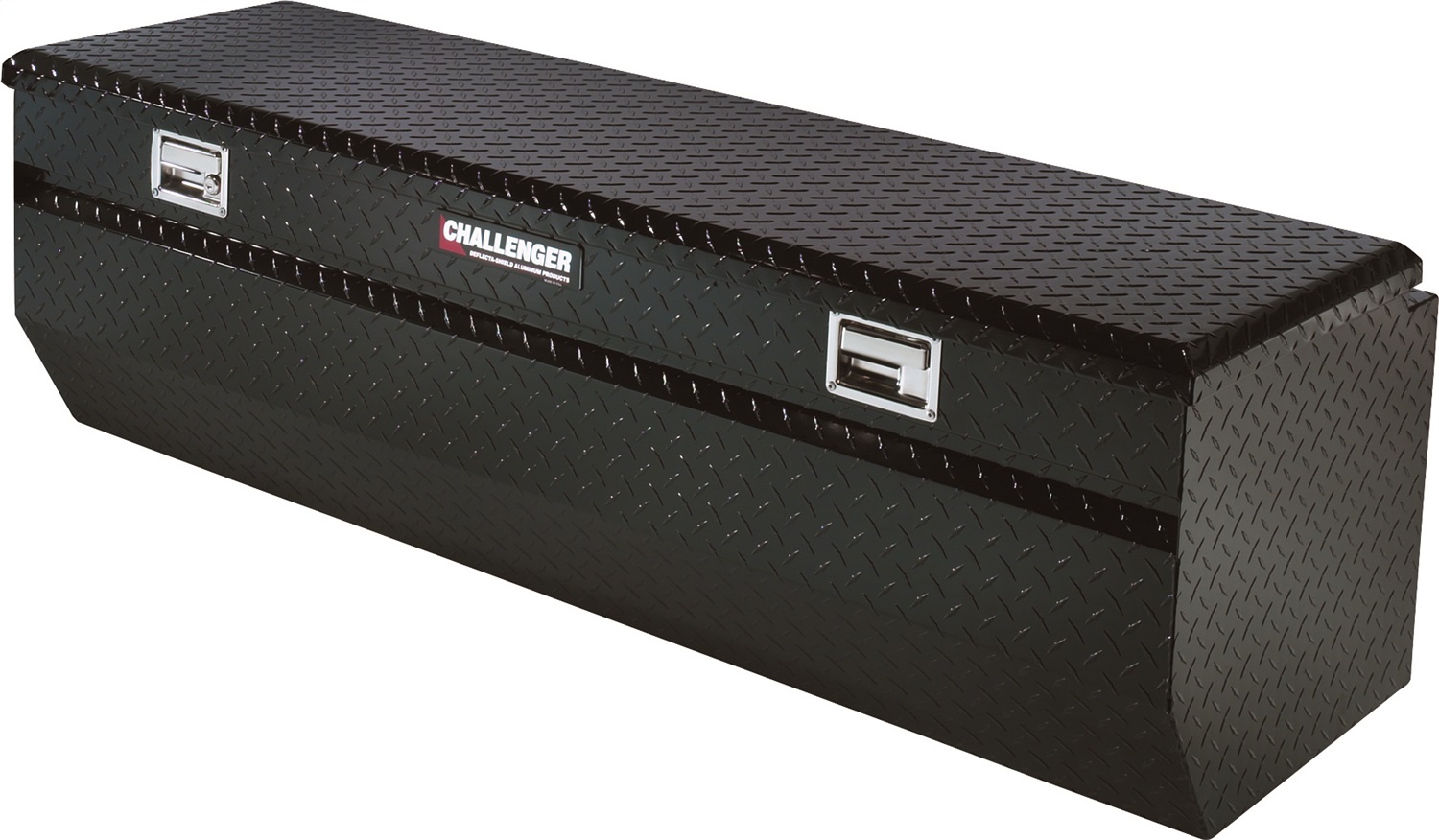 Lund 74460 Challenger Low Profile Chest Storage Box, 60.75-Inch, Black Aluminum-74460