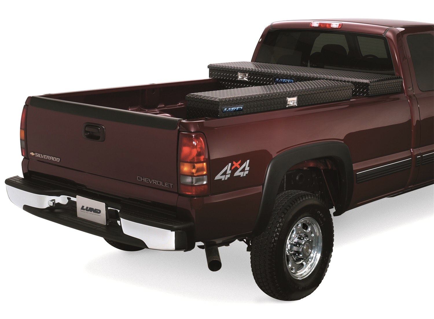 Lund 75748 Challenger Sidemount Storage Box, 48.25-Inch, Black Aluminum-75748