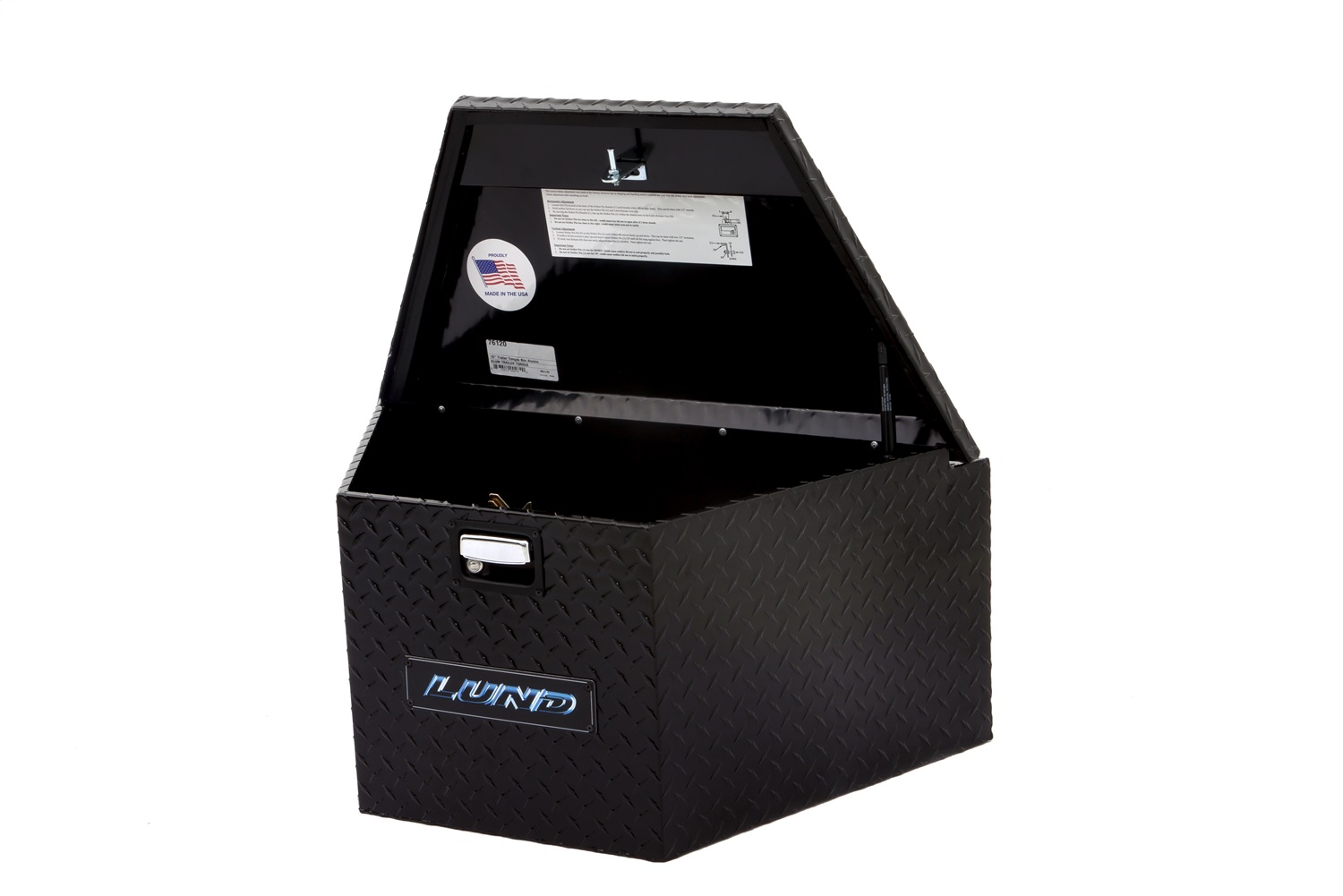Lund 76120 16-Inch Trailer Tongue Box, Black Aluminum-76120