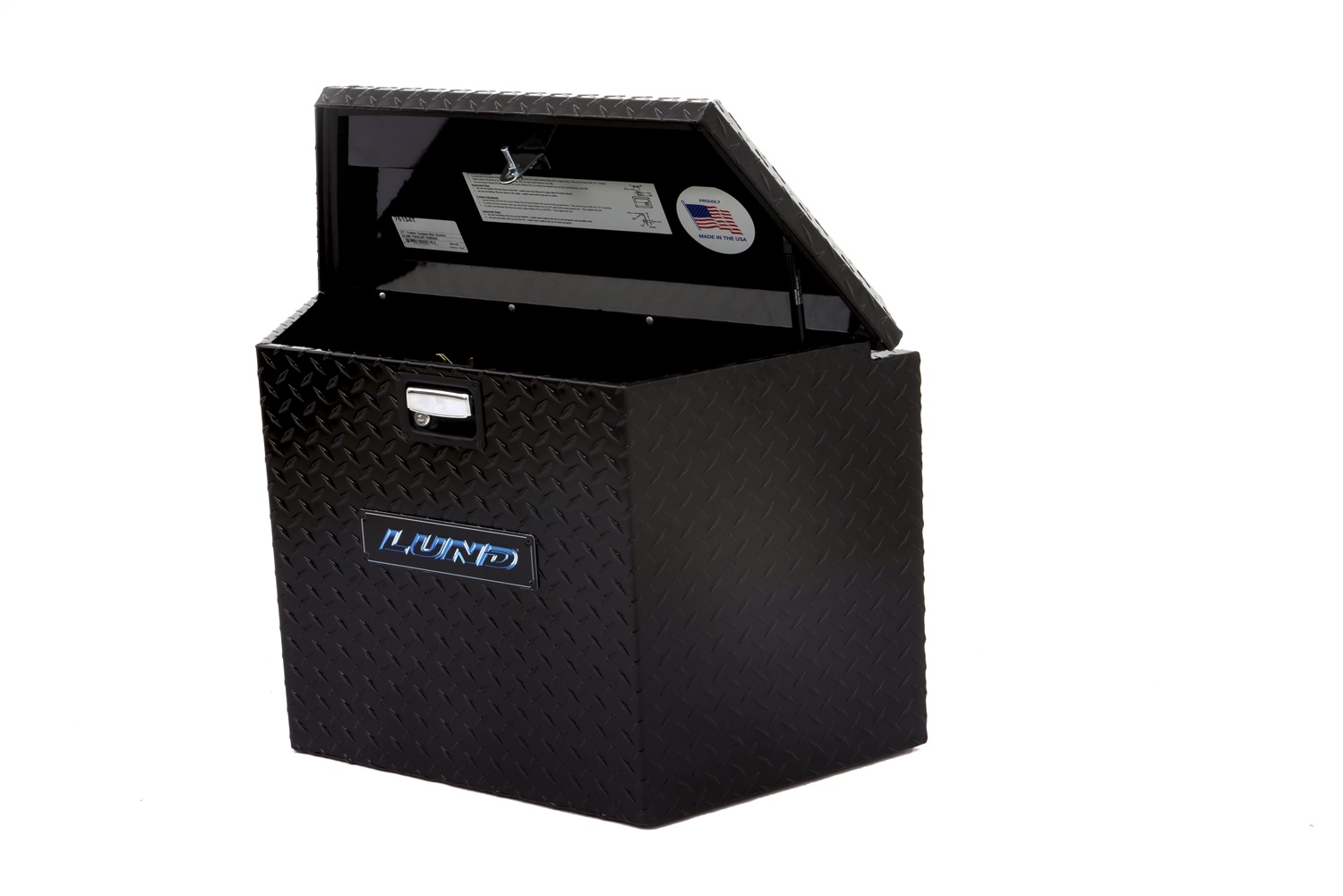 Lund 76134T 21-Inch Trailer Tongue Box, Black Aluminum-76134T