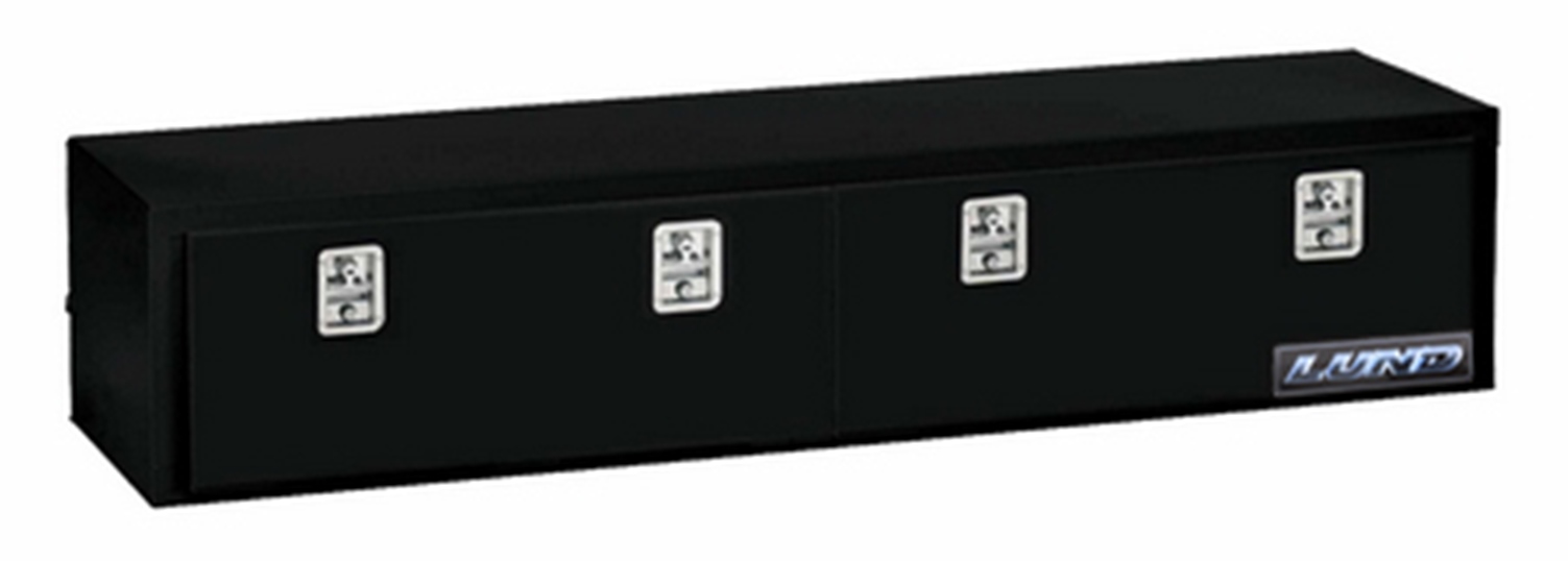 Lund 76190 90-Inch Top Mount Truck Tool Box, Black Steel-76190