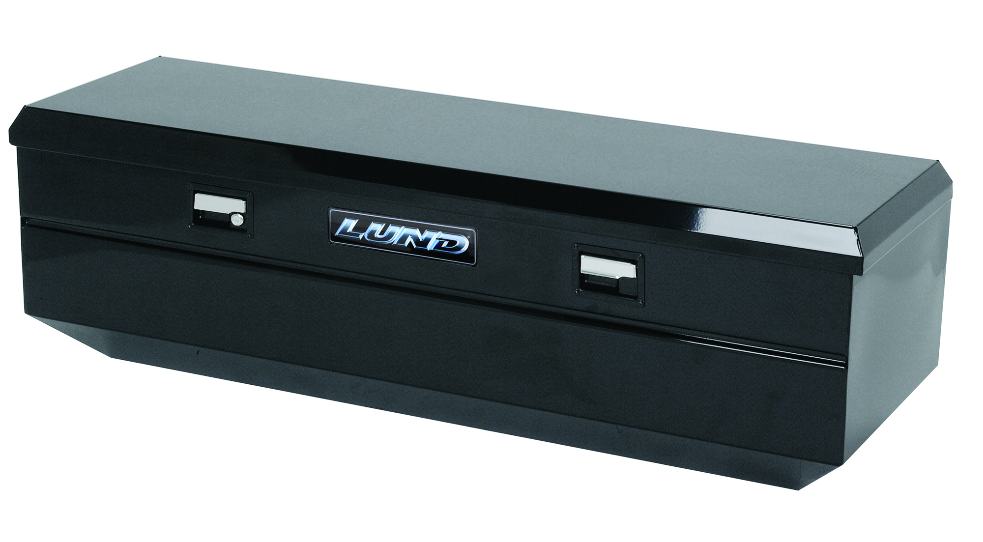 Lund 76461 60-Inch Flush Mount Truck Tool Box, Black Steel-76461