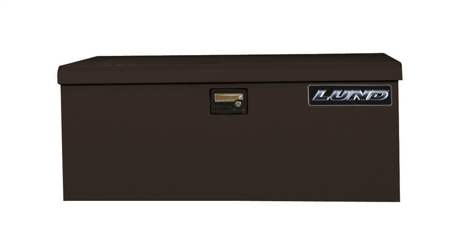 Lund 78048 Light Duty Large 42-Inch Job Site Storage Box, Black Steel-78048