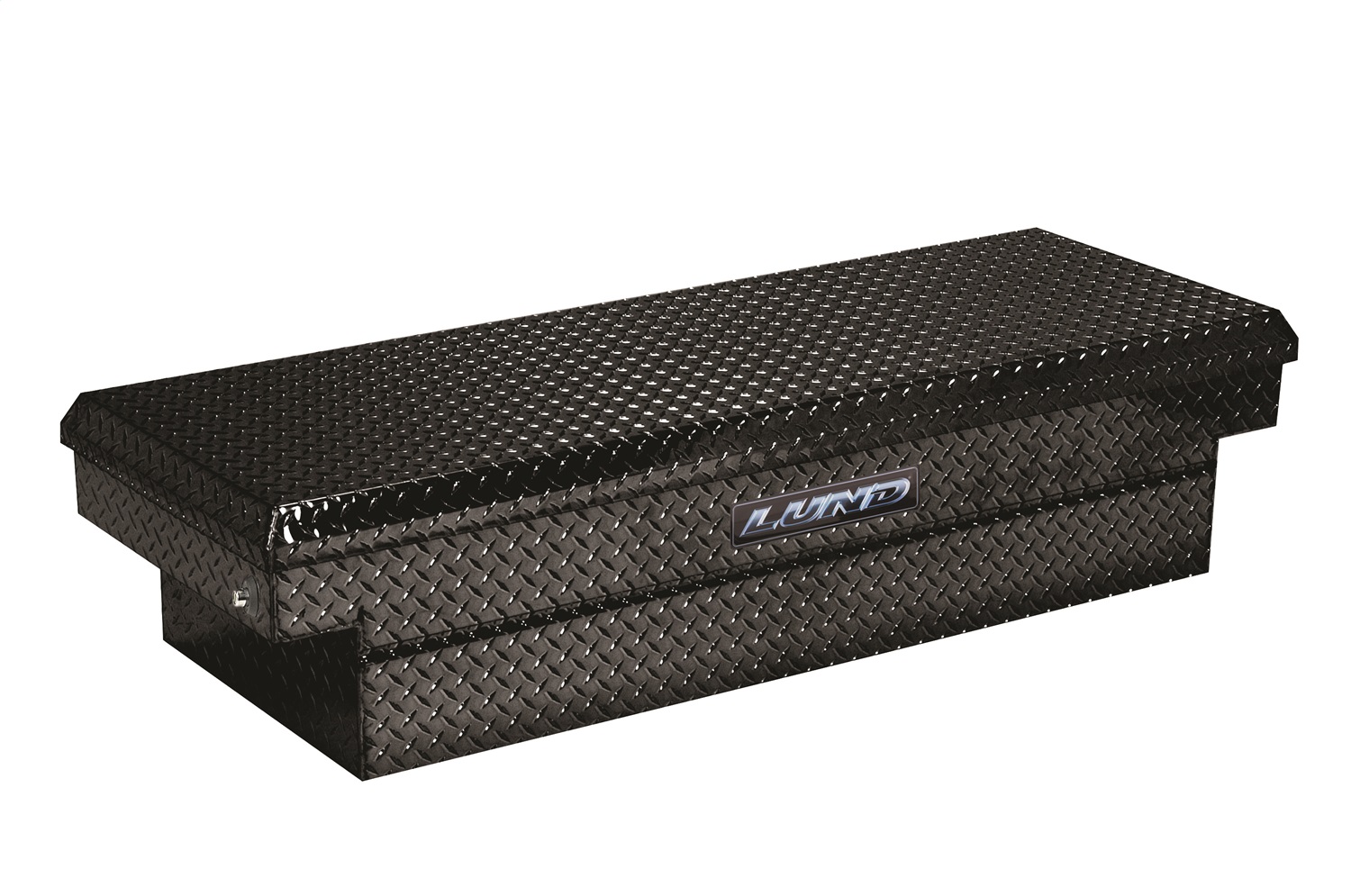 Lund 79100PB 70-Inch Cross Bed Truck Tool Box, Black Aluminum-79100PB