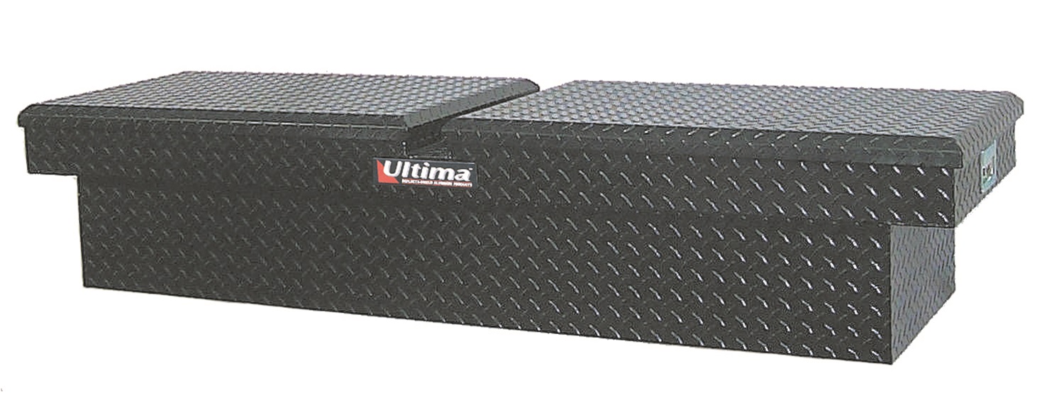 Lund 79150 Ultima Single-Lid Crossover Storage Box, Over 70.25", Black Aluminum-79150