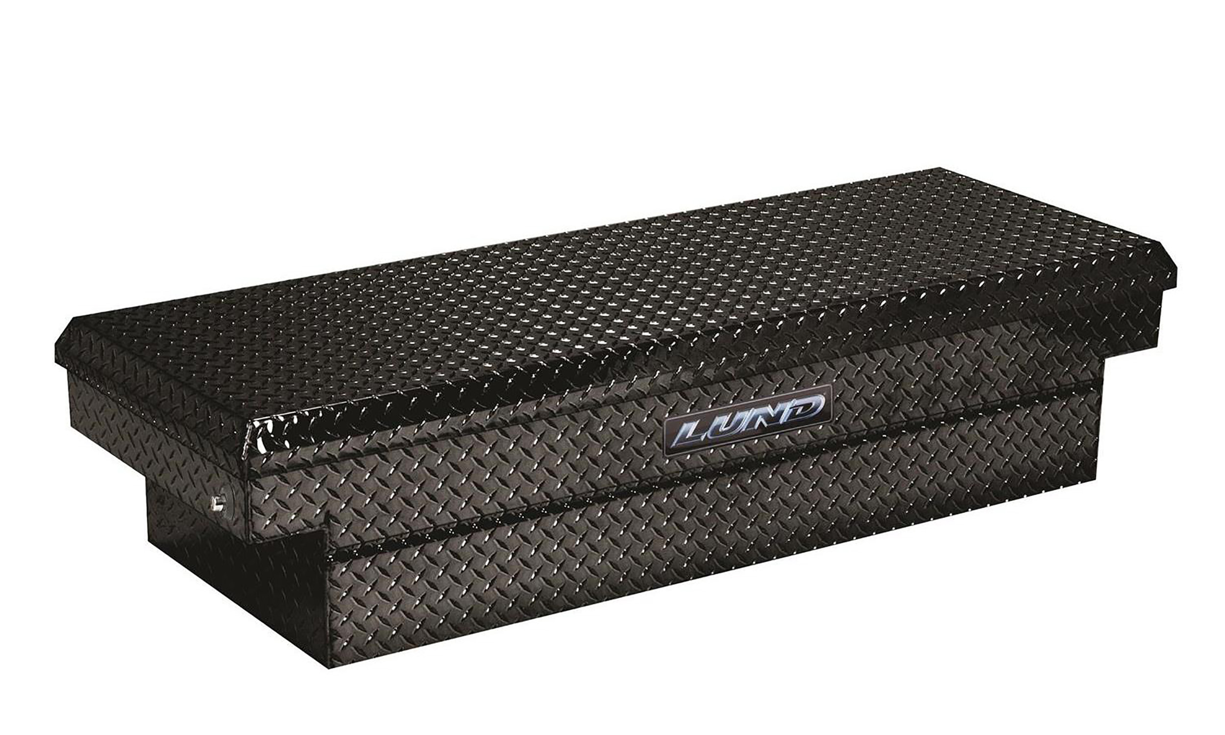 Lund 79200PB 60-Inch Cross Bed Truck Tool Box, Black Aluminum-79200PB