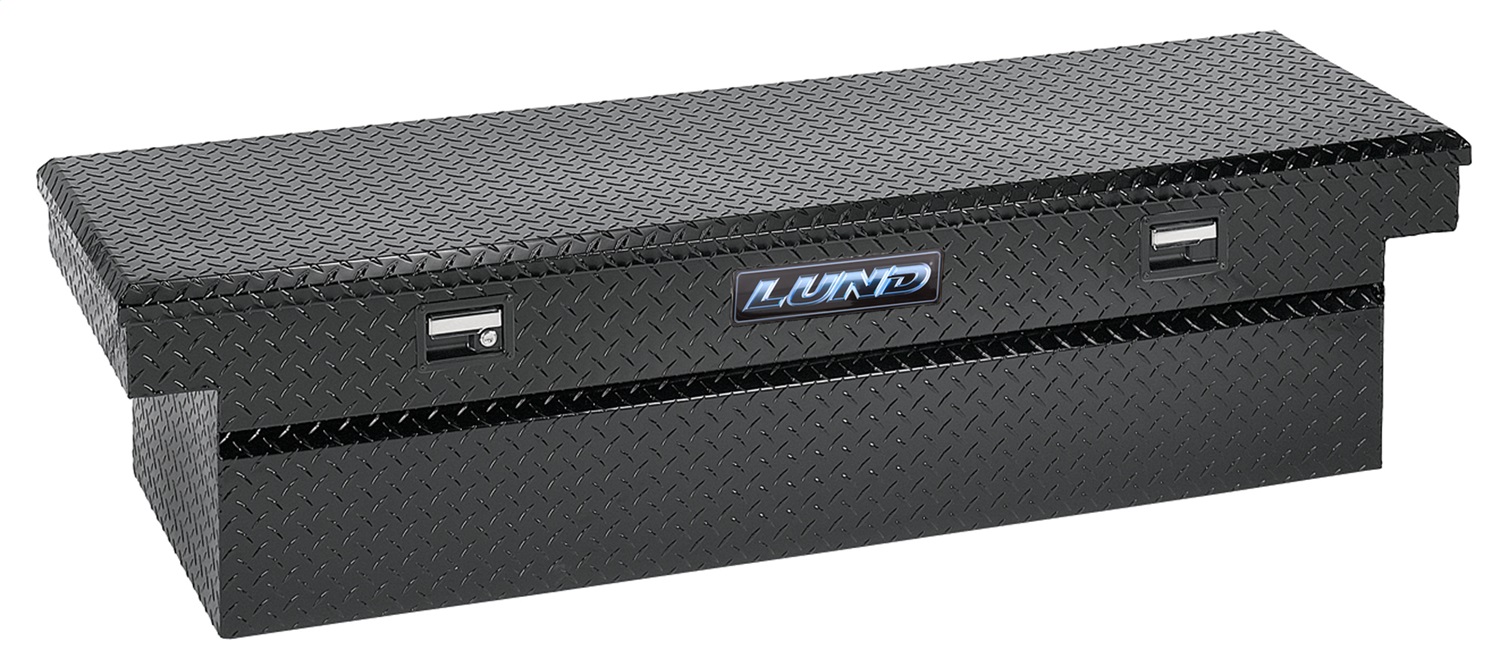 Lund 79301 58-Inch Cross Bed Truck Tool Box, Black Aluminum-79301