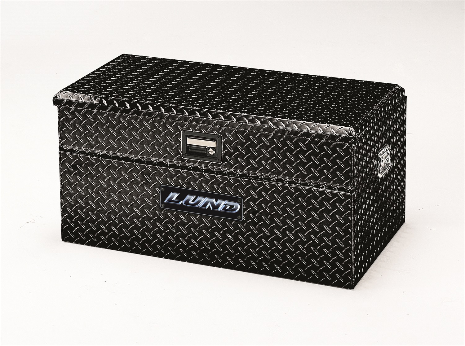 Lund 79436WB 36-Inch Flush Mount Truck Tool Box, Black Aluminum-79436WB