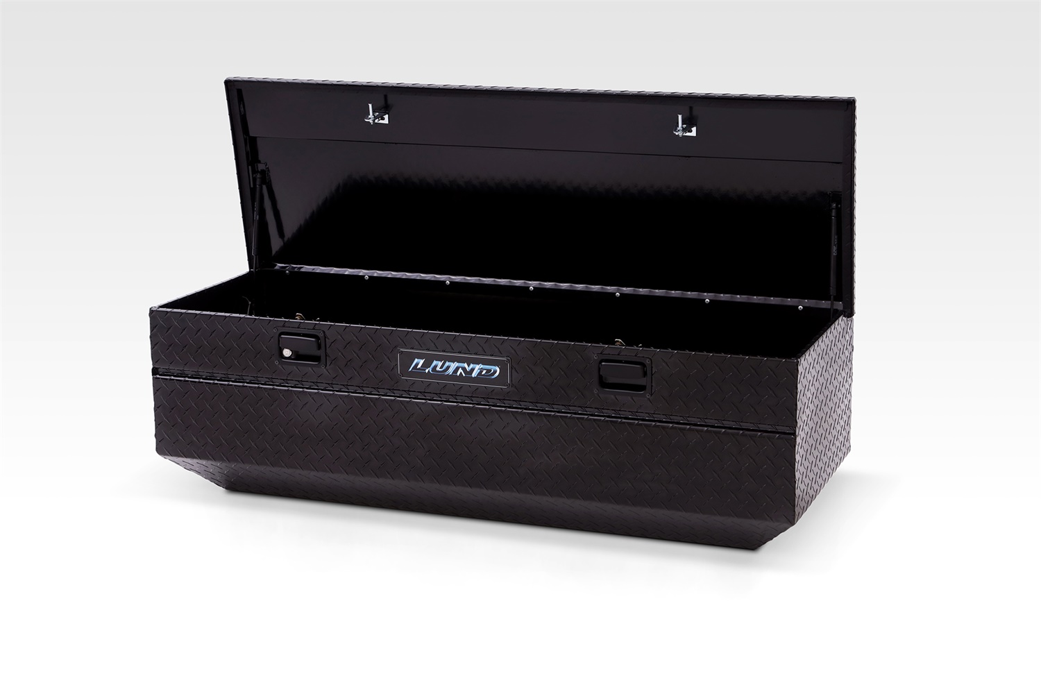 Lund 79456 56-Inch Flush Mount Truck Tool Box, Black Aluminum-79456