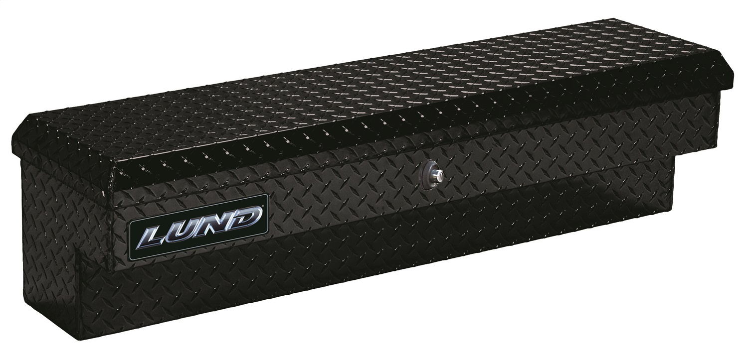 Lund 79760PB 60-Inch Side Bin Truck Tool Box, Black Aluminum-79760PB