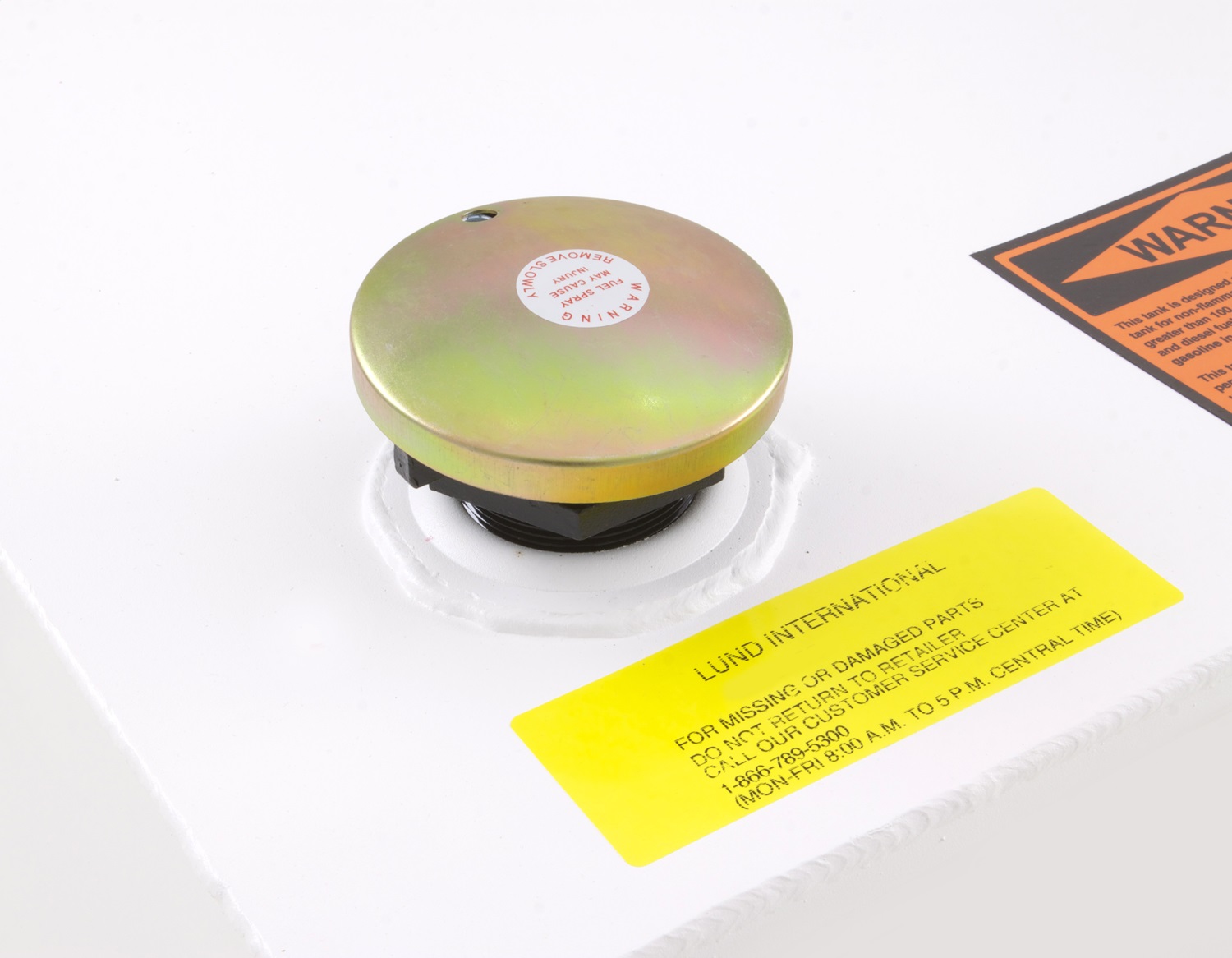 Lund 83055 Any Size Rectangular Storage Tank, White Steel-83055