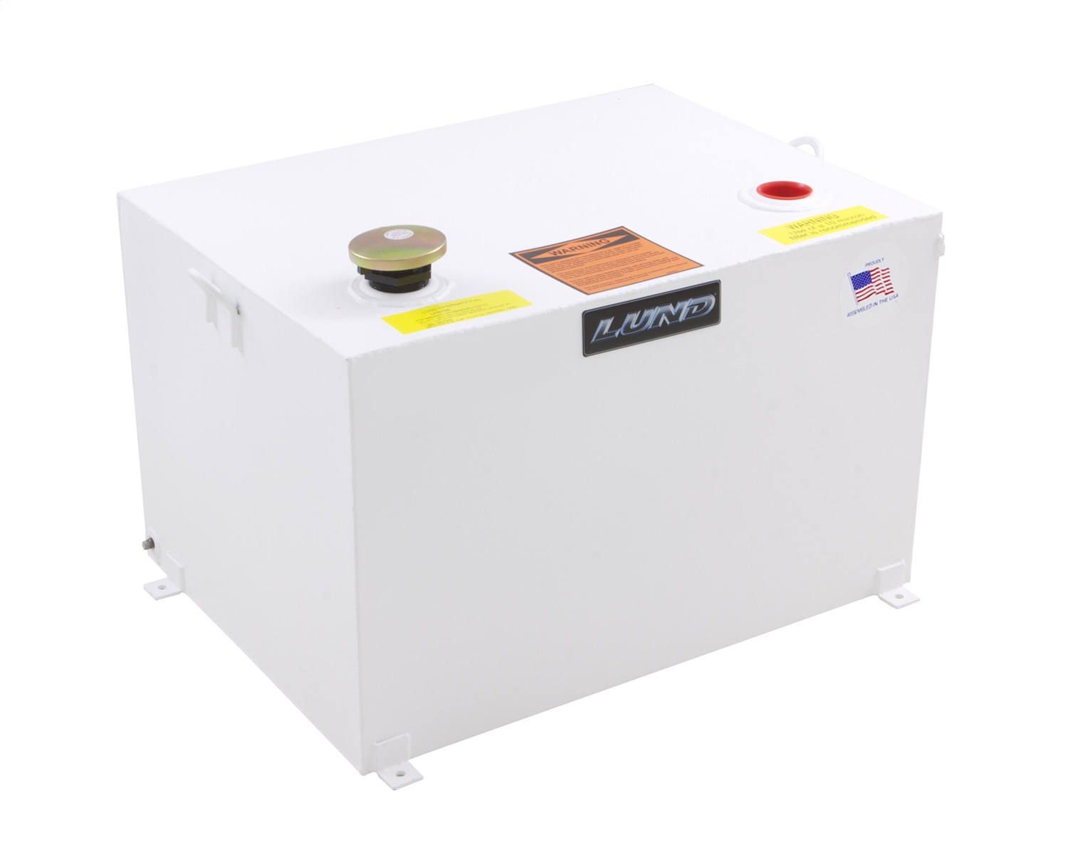 Lund 83099 Full Size Rectangular Liquid Storage Tank, White Steel-83099