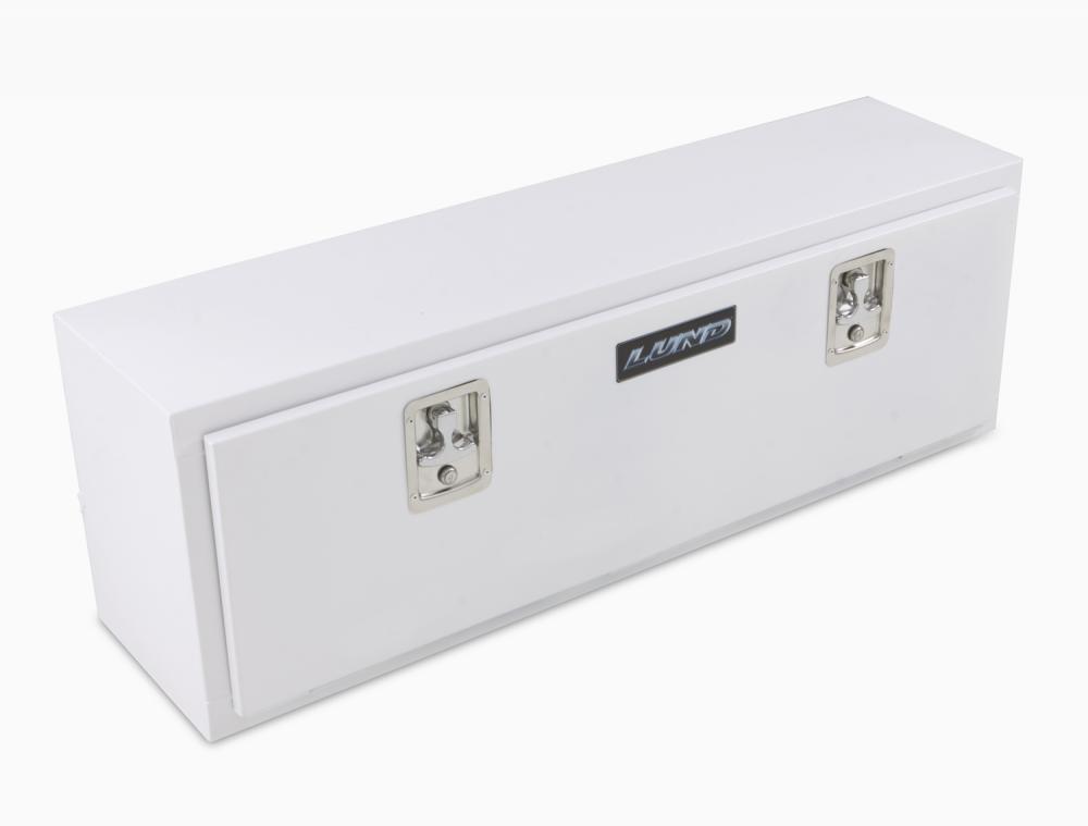 Lund 86148 48-Inch Top Mount Truck Tool Box, White Steel-86148