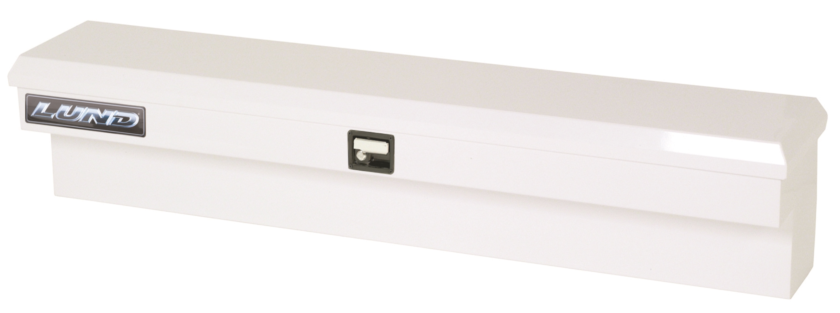 Lund 86772 70-Inch Side Bin Truck Tool Box, White Steel-86772