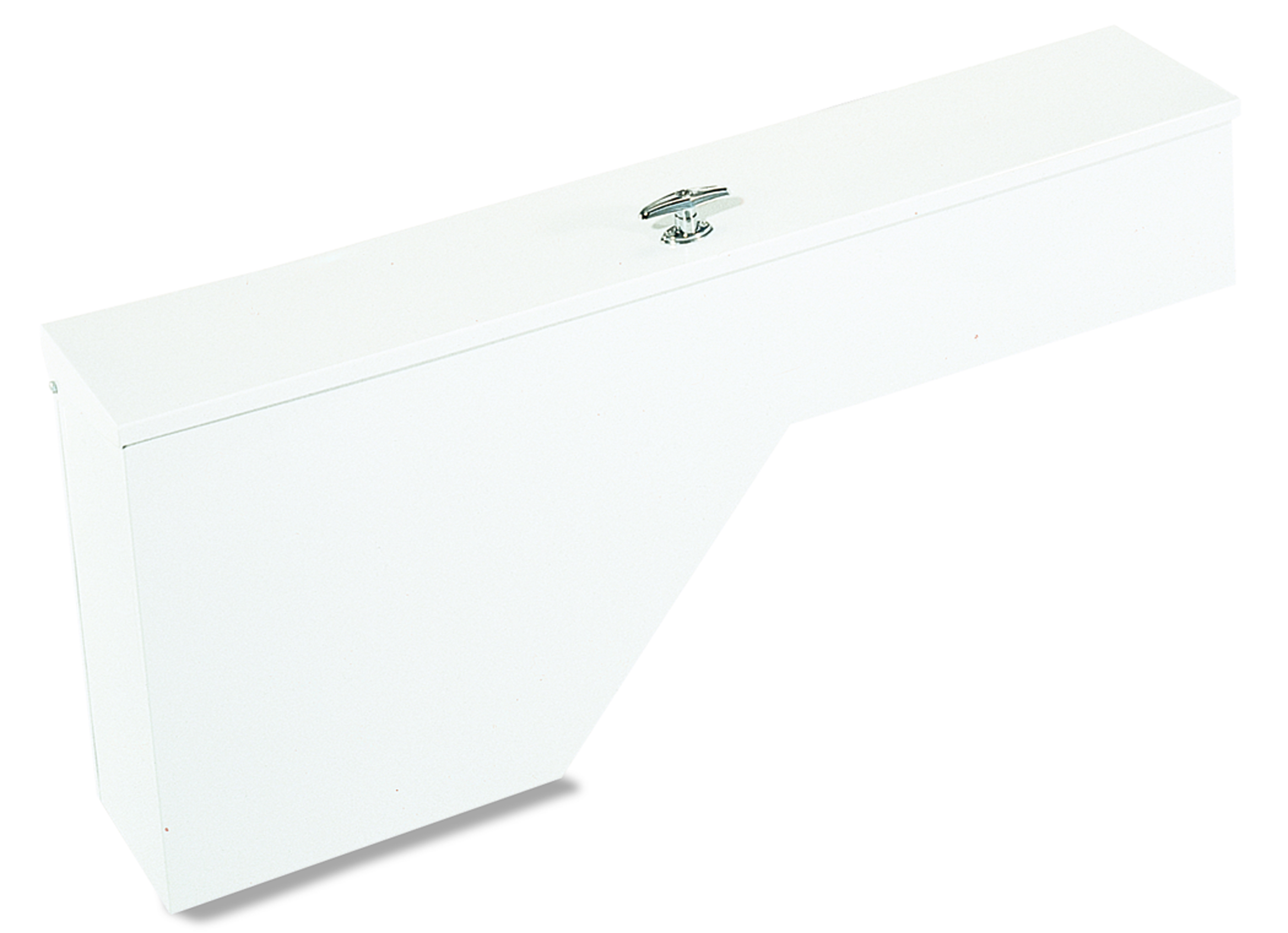 Lund 88230 Fender Well Truck Tool Box, White Steel-88230