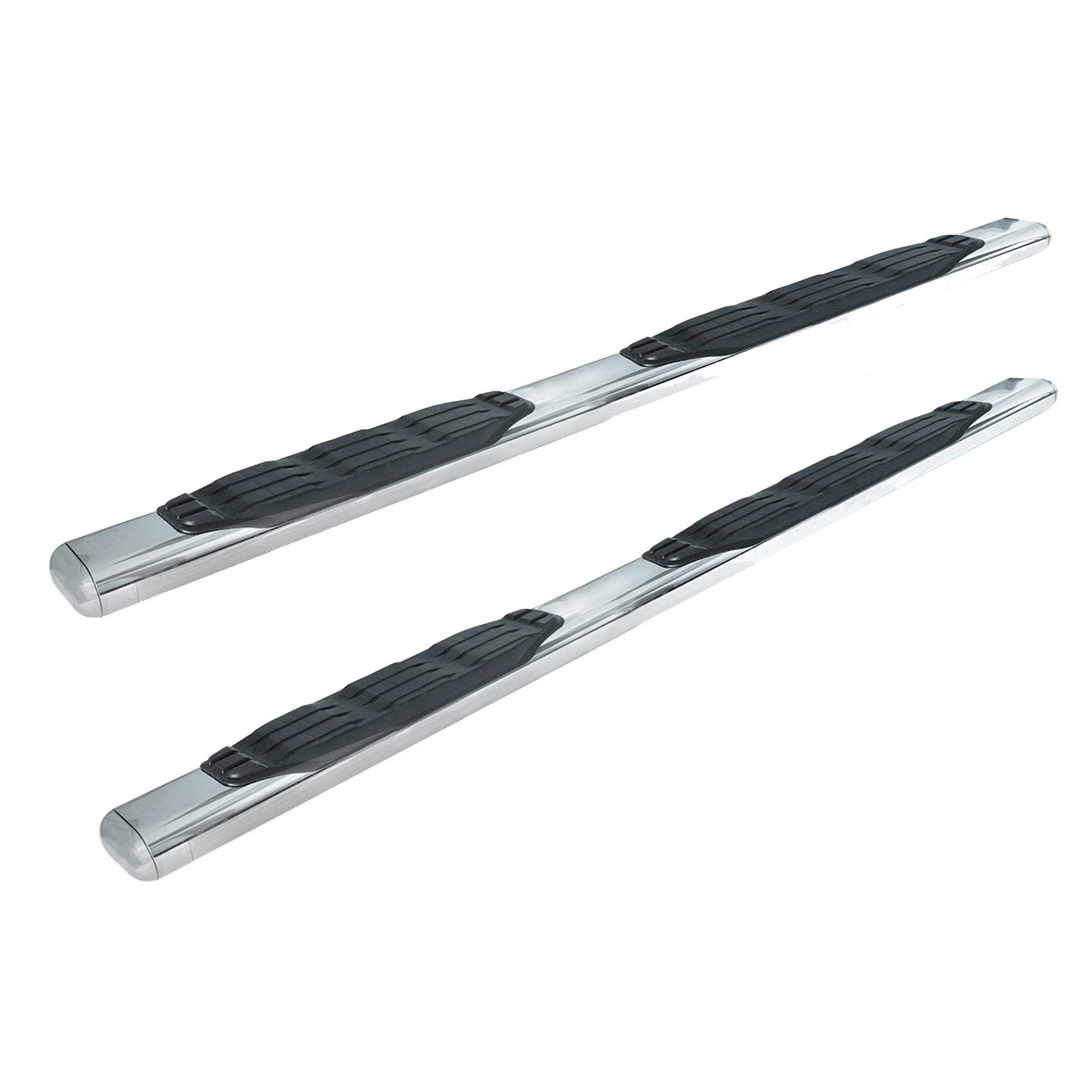 Go Rhino 5" 1000 Series  Oval Side Steps - Polished Stainless Finish - Bars only - 10587PS
