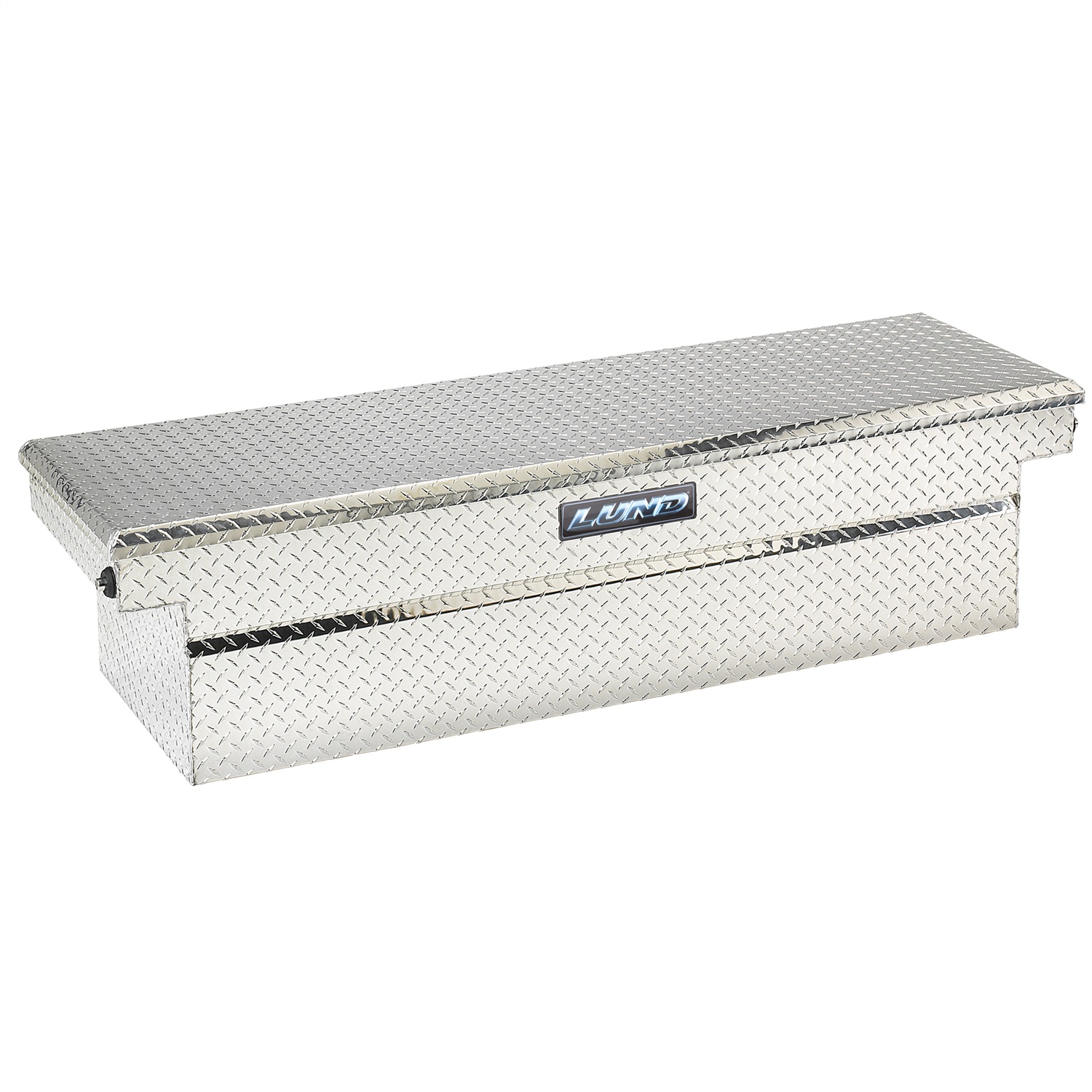 Lund 9100DBPB 71-Inch Cross Bed Truck Tool Box, Brite Aluminum-9100DBPB