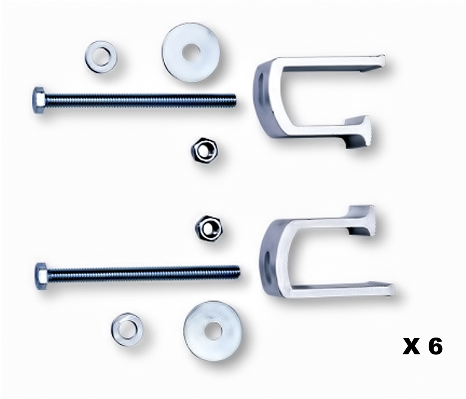 Lund 954101 Toolbox Mounting Kit, Brite Aluminum-954101