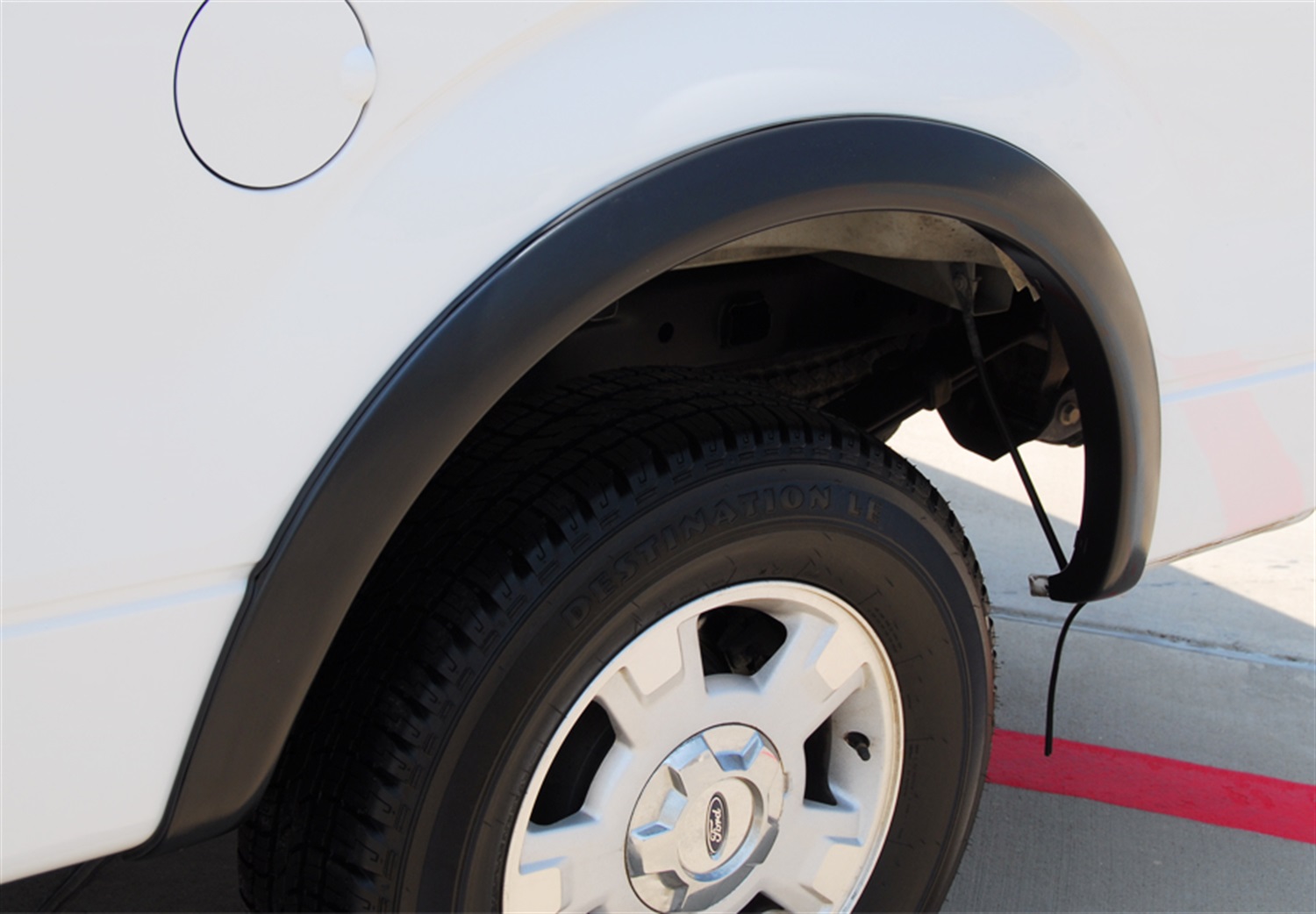 Lund SX312TB Elite Series Black Sport Style Textured Finish Rear Fender Flares for 2009-2014 Ford F-150 (Excludes Raptor and Platinum)-SX312TB