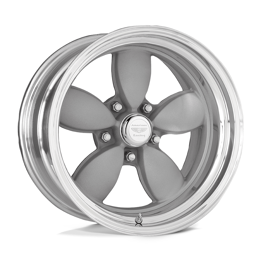 American Racing Vintage VN402 CLASSIC 200S 17X8 TWO-PIECE VINTAGE SILVER CENTER POLISHED BARREL 5X4.5 - VN402786532