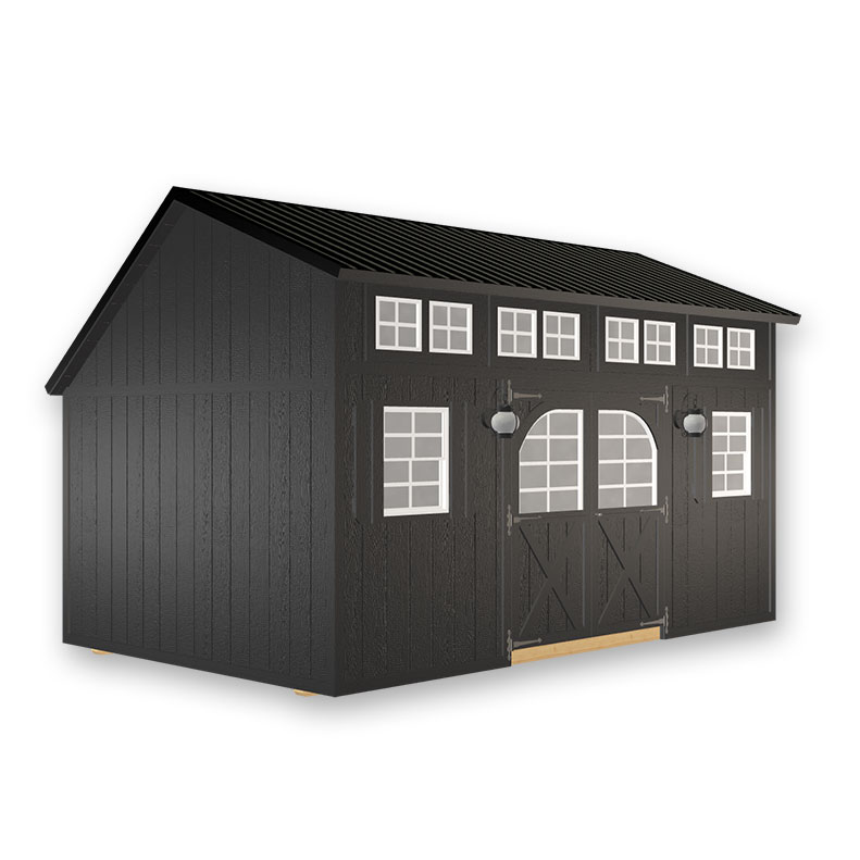 Saltbox Storage Building with Metal Roof 10x16 | 480