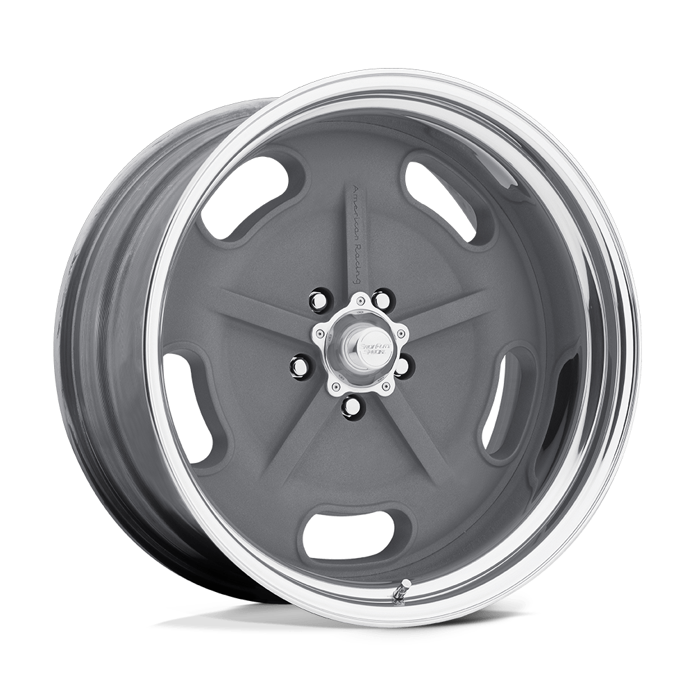 American Racing Vintage VN470 SALT FLAT 20X8 MAG GRAY CENTER POLISHED BARREL 5X5.0 - VN470287345