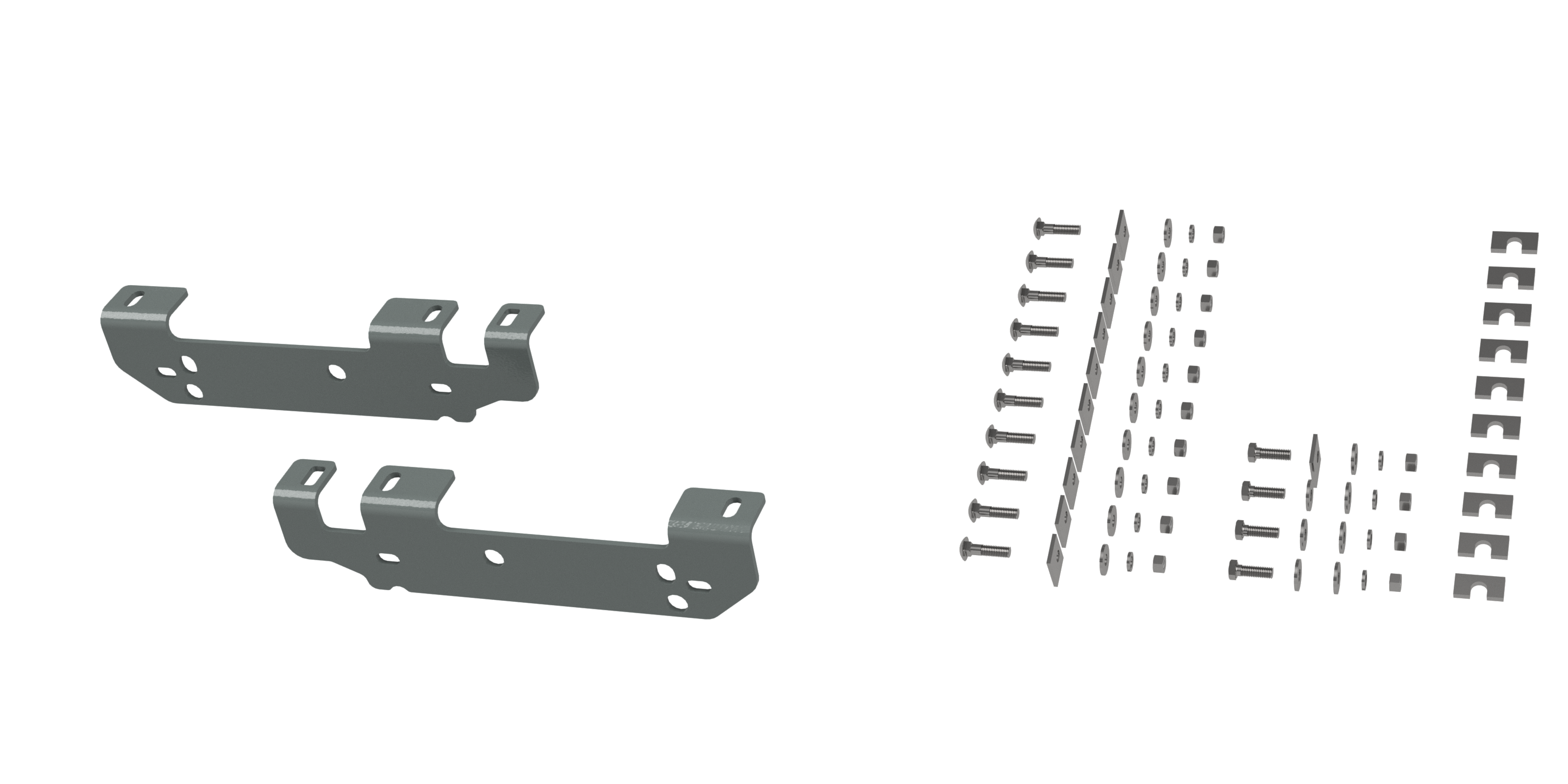 Custom Installation Kit For Universal Mounting Rails For Some Ford Trucks RVR2401