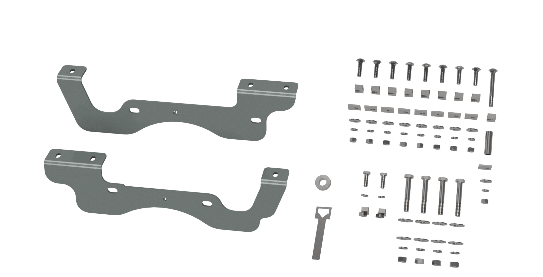 Custom Installation Kit For Universal Mounting Rails For Some Ford Trucks RVR2402