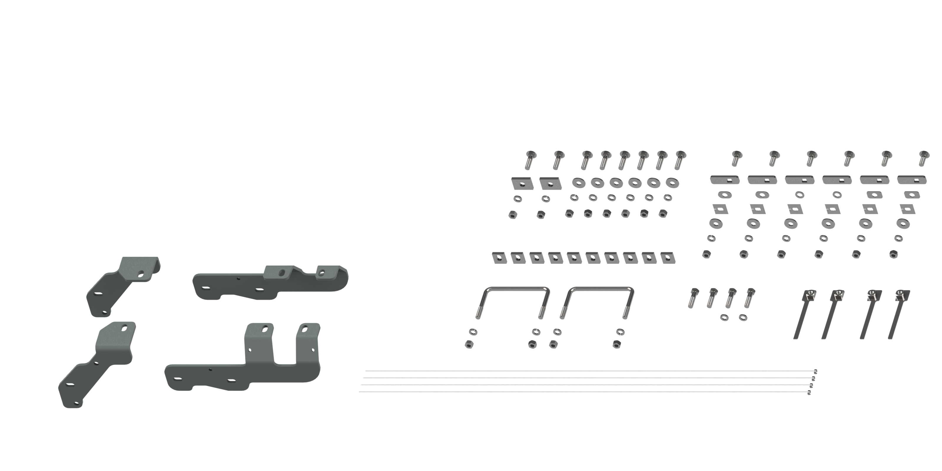 Custom Installation Kit For Universal Mounting Rails For Some RAM Trucks RVR2604