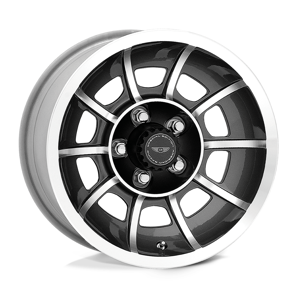 American Racing Vintage VN47 VECTOR 15X8.5 ANTHRACITE MACHINED 5X4.75 - VN4758561