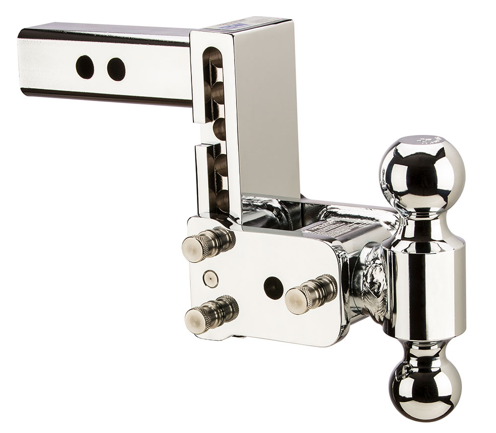 B&W Tow And Stow Dual Ball 2 Adj Ball Mount 5 Drop/5-1/2 Rise, Chrome TS10037C