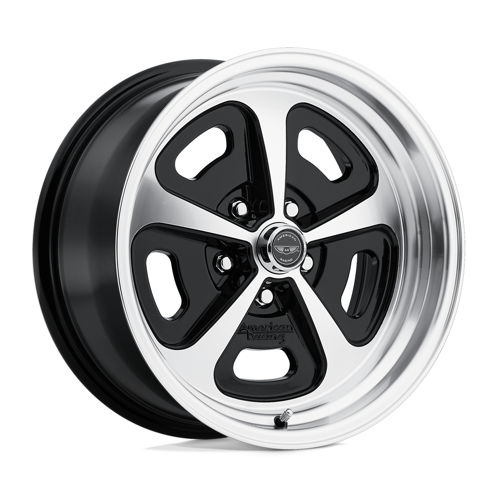 American Racing Vintage VN501 500 MONO CAST 17X9 GLOSS BLACK MACHINED 5X4.75 - VN50179034512