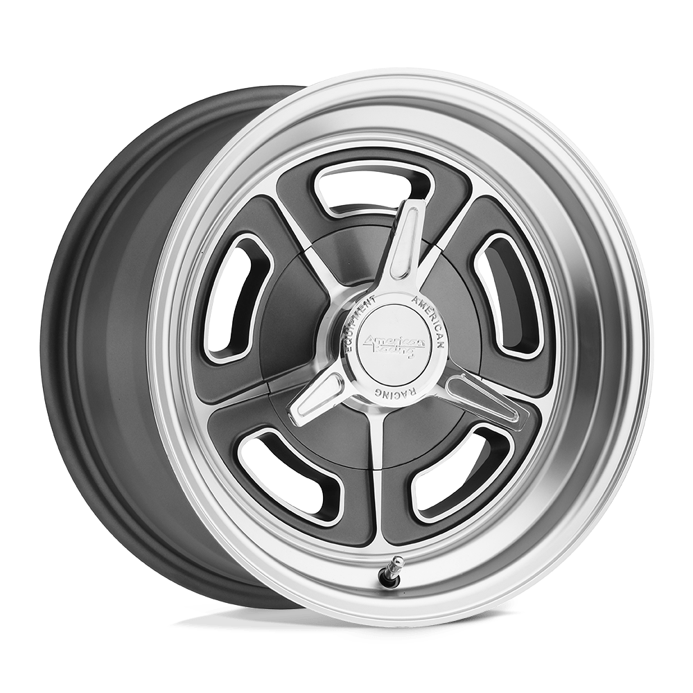 American Racing Vintage VN502 15X5 MAG GRAY MACHINED 5X4.5 - VN50255012512N