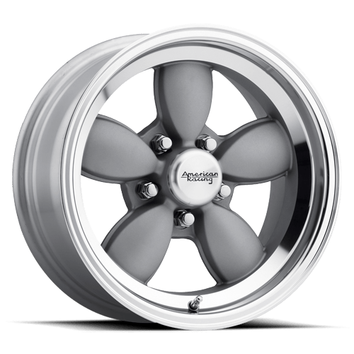 American Racing Vintage VN504 17X7 MAG GRAY CENTER WITH MIRROR LIP 5X4.5 - VN50477012400