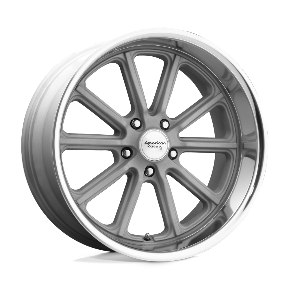 American Racing Vintage VN507 RODDER 20X9.5 VINTAGE SILVER DIAMOND CUT LIP 5X4.75 - VN50729534400