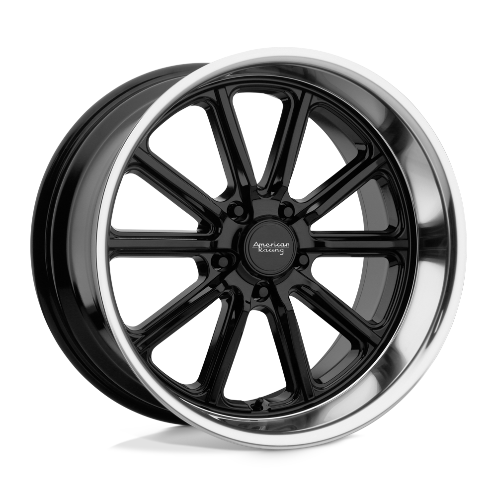 American Racing Vintage VN507 RODDER 18X9.5 GLOSS BLACK DIAMOND CUT LIP 5X5.0 - VN50789550300 American Racing Vintage VN507 RODDER 18X9.5 GLOSS BLACK DIAMOND CUT LIP 5X5.0 - VN50789550300