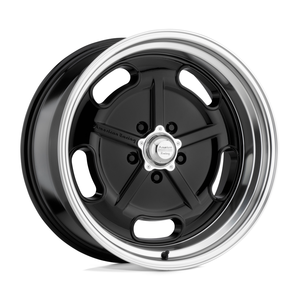 American Racing Vintage VN511 SALT FLAT 22X8.5 GLOSS BLACK DIAMOND CUT LIP 5X5.0 - VN51122850300