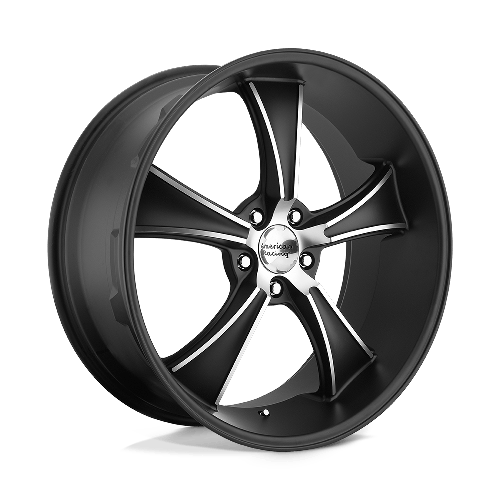 American Racing Vintage VN805 BLVD 18X9.5 SATIN BLACK WITH MACHINED FACE 5X4.5 - VN80589512700